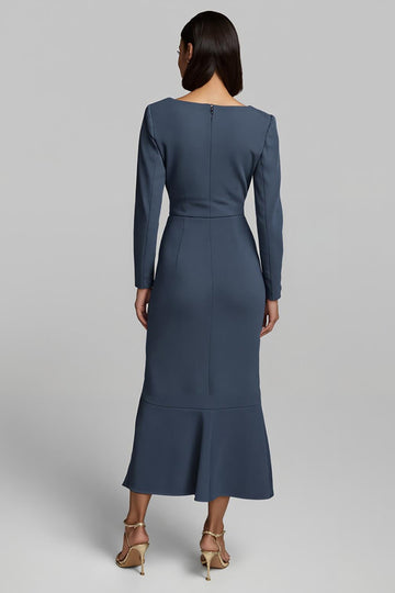 Long Sleeve Sheath Twilight Work Dress